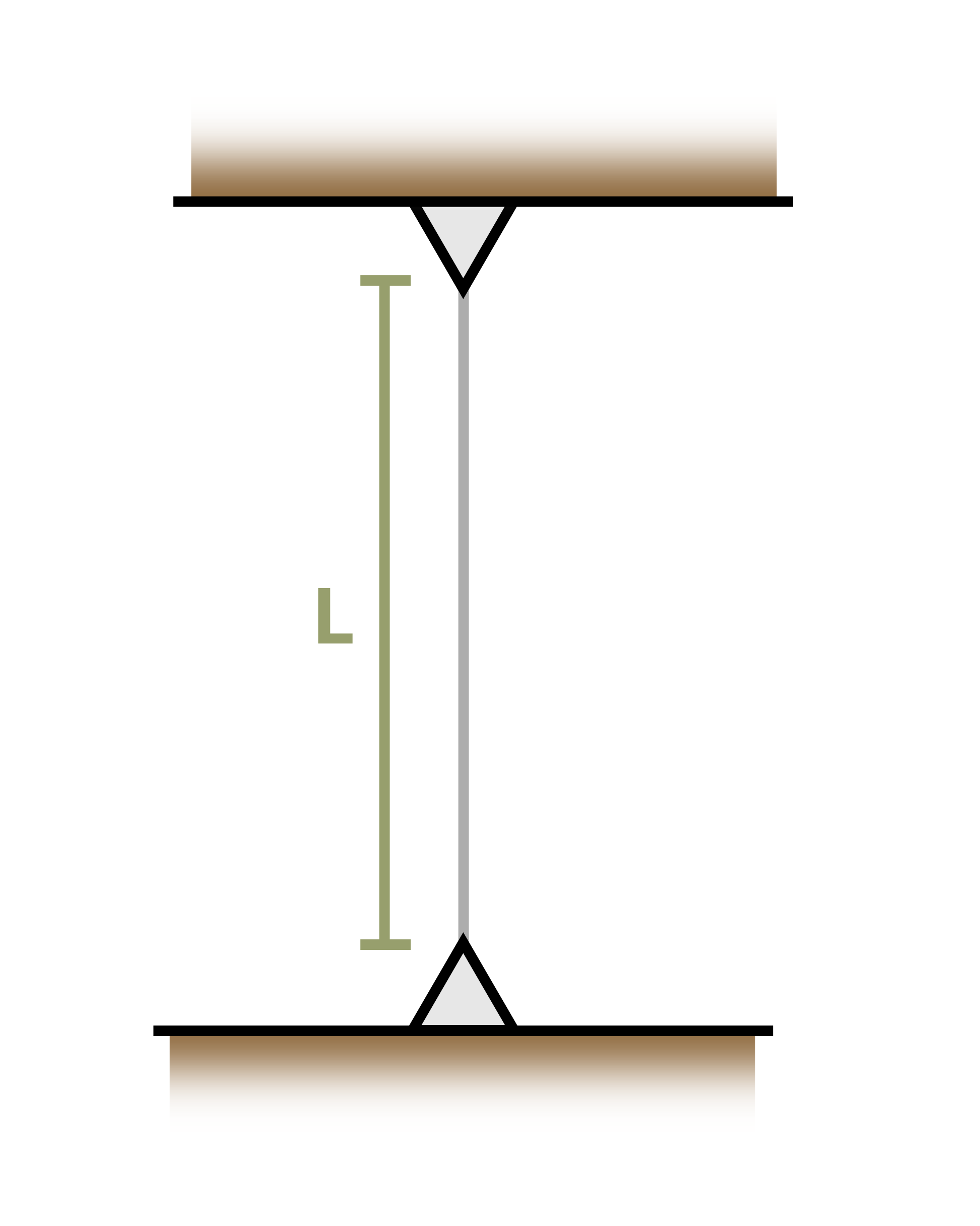 Picture with a cantilever beam being subjected to a uniform distributed load and a force. The beam is 60 inches long. The distributed load begins 12 inches from the left end of the beam and ends 30 inches later. A force is applied to the beam a distance of 54 inches from the left end. The beam has a cross section made of a 6in x 1in rectangular base with a 2in x2in square on top.